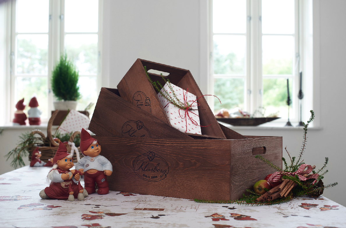 Klarborg trækasse - 29x21x12 cm. - Bahne